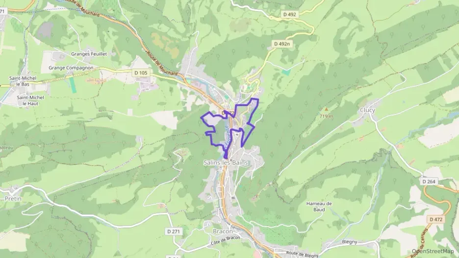 Maison 70 m² quatre pièces à vendre à Salins-les-Bains