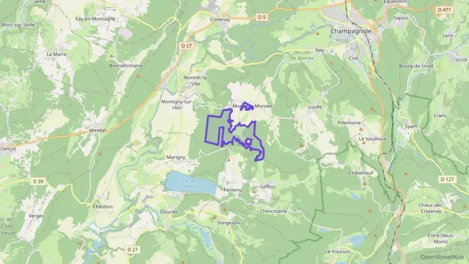 Maison 100 m² trois pièces à vendre à Mont-sur-Monnet
