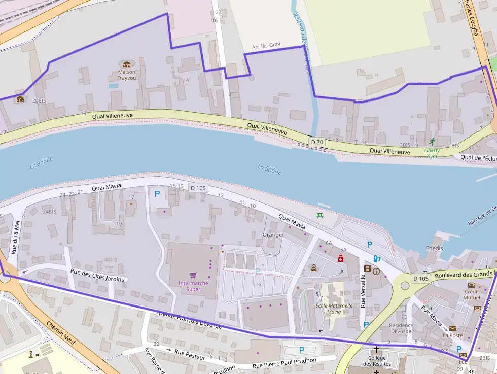 Maison 70 m² quatre pièces à vendre à Gray