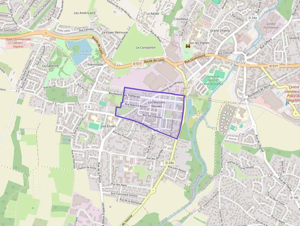 Maison 93 m² trois pièces à vendre à Charvieu-Chavagneux