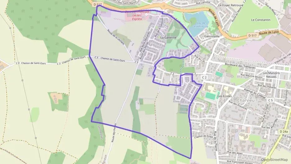 Maison 88 m² cinq pièces à vendre à Charvieu-Chavagneux