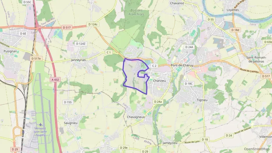 Maison 88 m² cinq pièces à vendre à Charvieu-Chavagneux