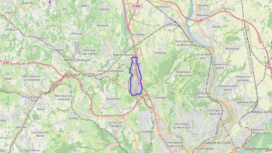 Maison 109 m² quatre pièces à vendre à Lissieu Maison 109 m² quatre pièces à vendre à Lissieu