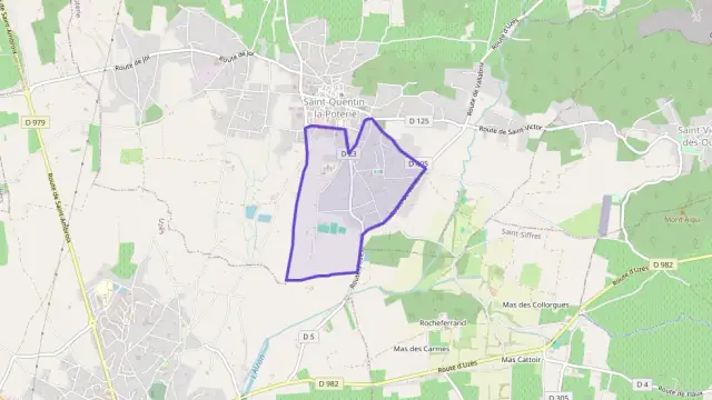 Maison 70 m² quatre pièces à vendre à Saint-Quentin-la-Poterie