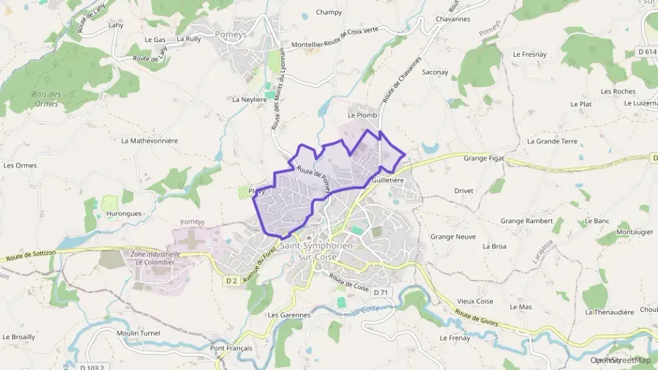 Maison 85 m² quatre pièces à vendre à Saint-Symphorien-sur-Coise