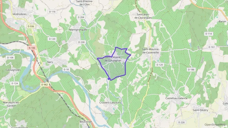 Maison 102 m² cinq pièces à vendre à Saint-Césaire-de-Gauzignan