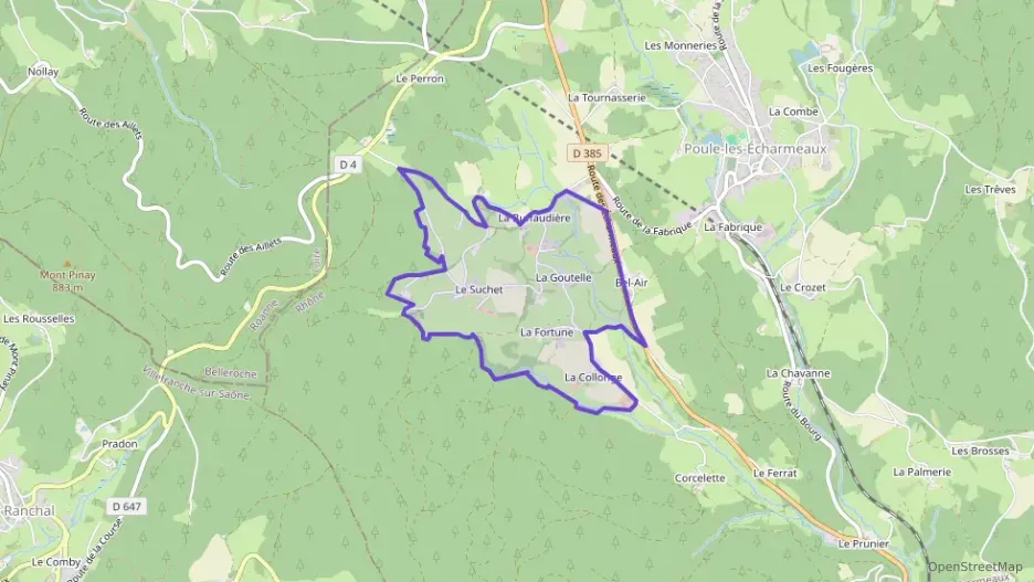 Maison 93 m² six pièces à vendre à Poule-les-Écharmeaux Maison 93 m² six pièces à vendre à Poule-les-Écharmeaux