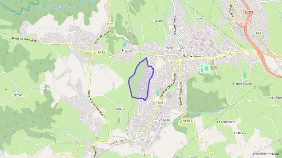 Maison 95 m² cinq pièces à vendre à Roche-la-Molière