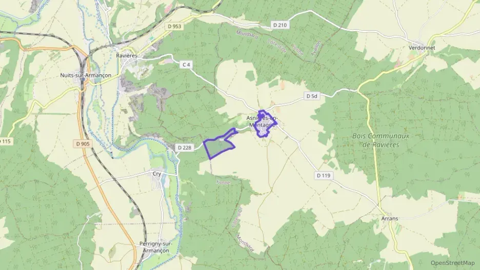 Maison 67 m² cinq pièces à vendre à Asnières-en-Montagne