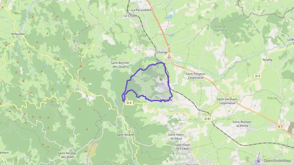 Maison 96 m² quatre pièces à vendre à Ambierle