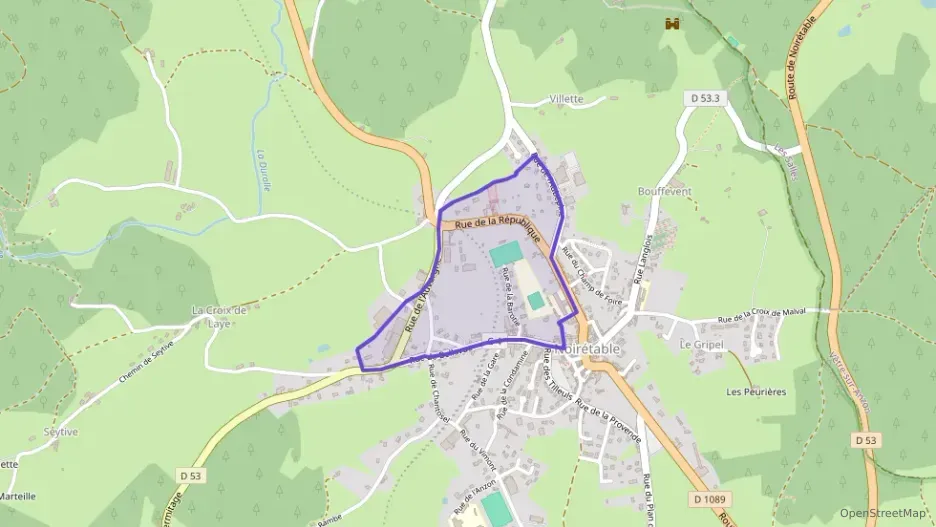 Maison 72 m² quatre pièces à vendre à Noirétable