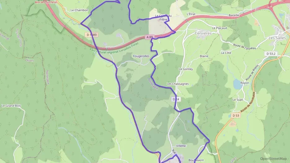 Maison 65 m² quatre pièces à vendre à Noirétable