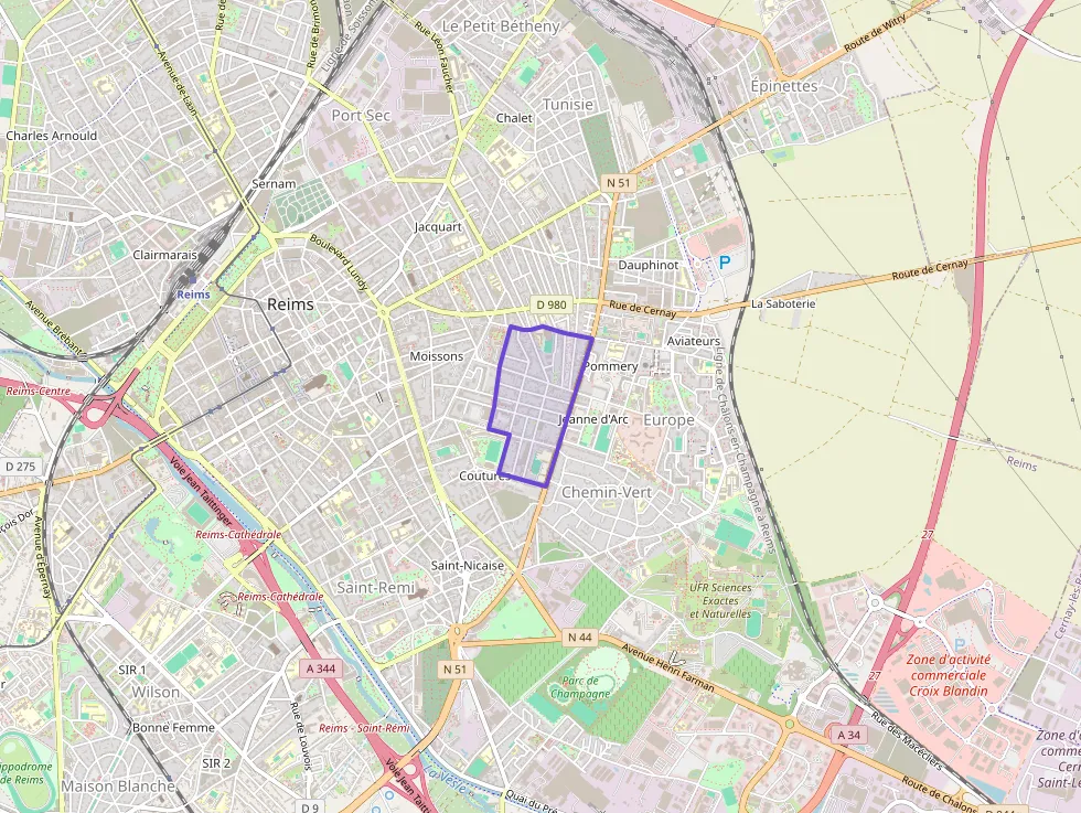 Maison 55 m² trois pièces à vendre à Reims