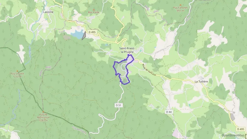 Maison 55 m² trois pièces à vendre à Saint-Priest-la-Prugne Maison 55 m² trois pièces à vendre à Saint-Priest-la-Prugne