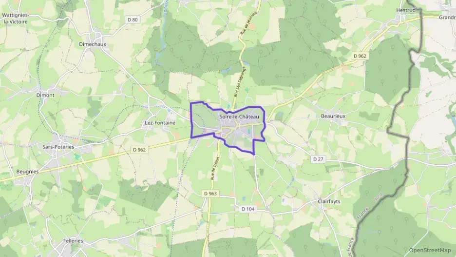 Maison 89 m² six pièces à vendre à Solre-le-Château