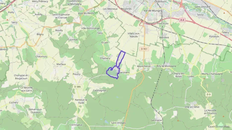 Maison 116 m² cinq pièces à vendre à Sermiers Maison 116 m² cinq pièces à vendre à Sermiers