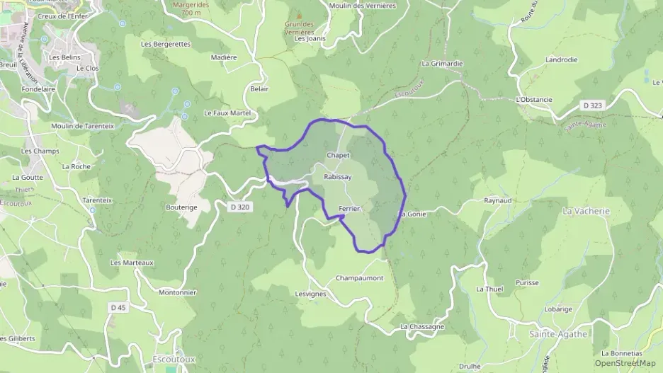 Maison 50 m² trois pièces à vendre à Escoutoux