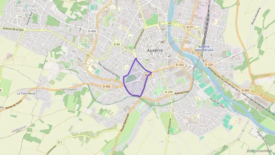 Maison 60 m² quatre pièces à vendre à Auxerre