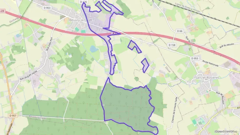 Maison 93 m² cinq pièces à vendre à Beuvry-la-Forêt