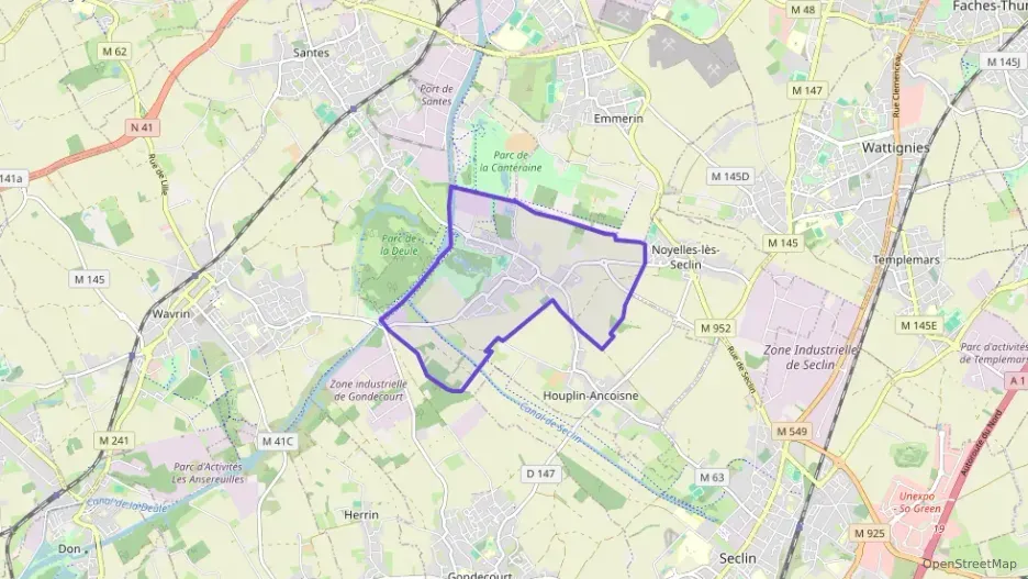 Maison 99 m² cinq pièces à vendre à Houplin-Ancoisne