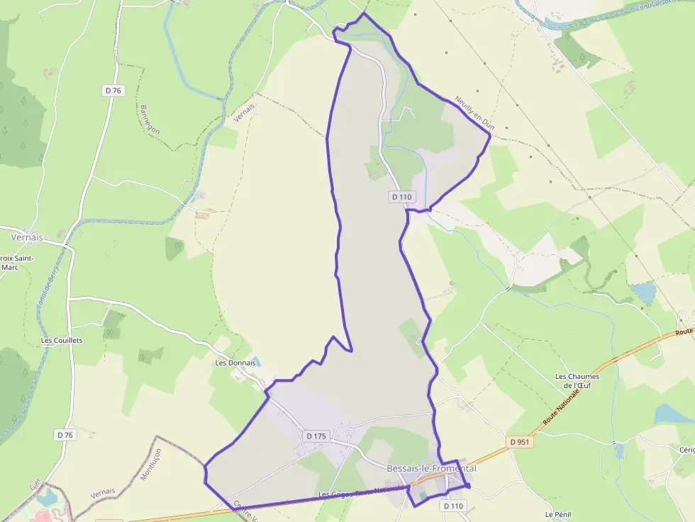 Maison 92 m² trois pièces à vendre à Bessais-le-Fromental