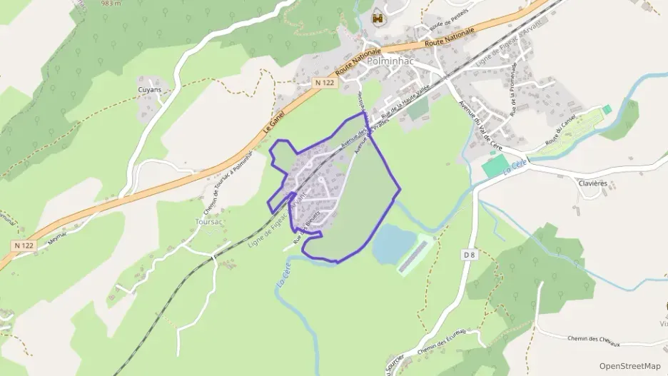 Maison 90 m² cinq pièces à vendre à Polminhac