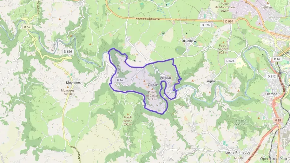 Maison 100 m² trois pièces à vendre à Druelle Balsac