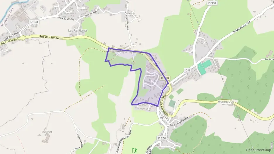 Maison 86 m² quatre pièces à vendre à Vézac