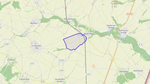 Maison 80 m² quatre pièces à vendre à Moyenneville