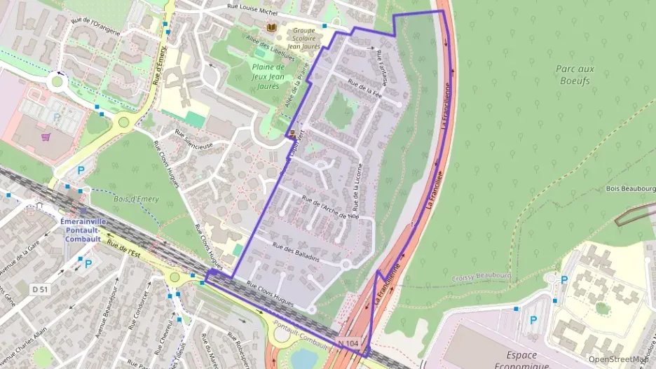 Maison 100 m² cinq pièces à vendre à Émerainville