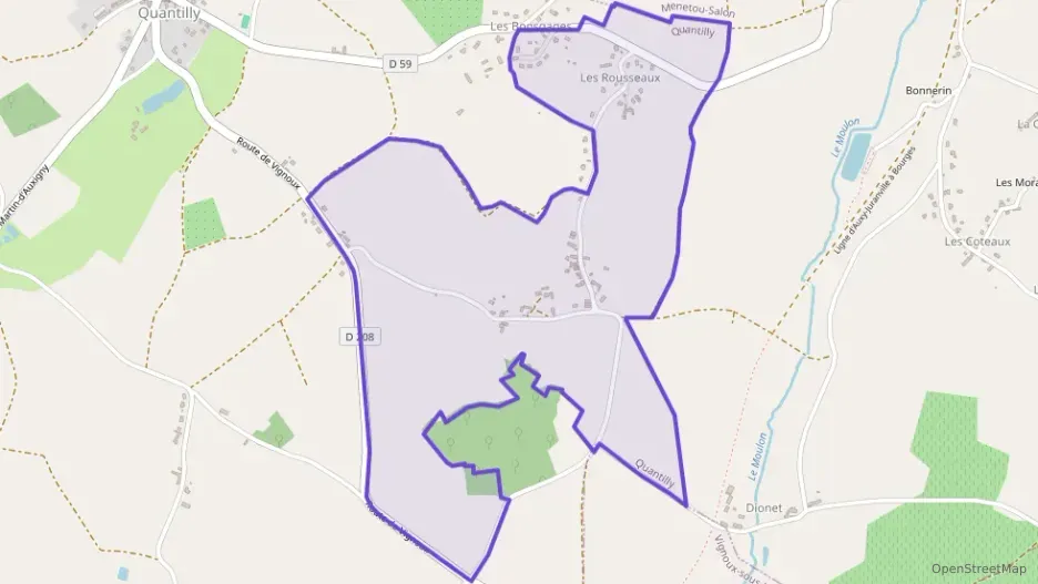 Maison 88 m² trois pièces à vendre à Quantilly Maison 88 m² trois pièces à vendre à Quantilly