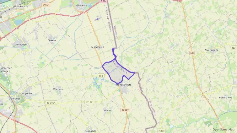 Maison 77 m² trois pièces à vendre à Hondschoote Maison 77 m² trois pièces à vendre à Hondschoote