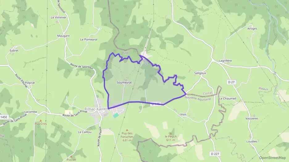 Maison 136 m² quatre pièces à vendre à Rilhac-Xaintrie Maison 136 m² quatre pièces à vendre à Rilhac-Xaintrie