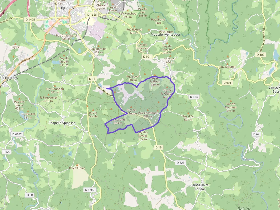 Maison 75 m² quatre pièces à vendre à Moustier-Ventadour