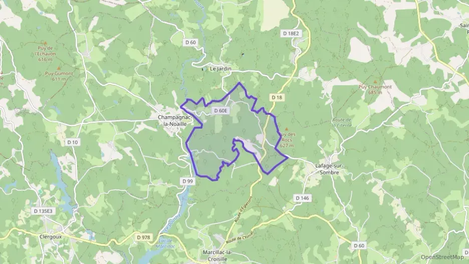 Maison 52 m² quatre pièces à vendre à Champagnac-la-Noaille