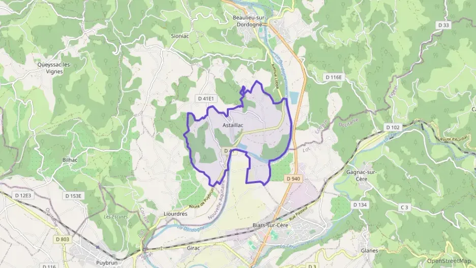 Maison 82 m² quatre pièces à vendre à Astaillac