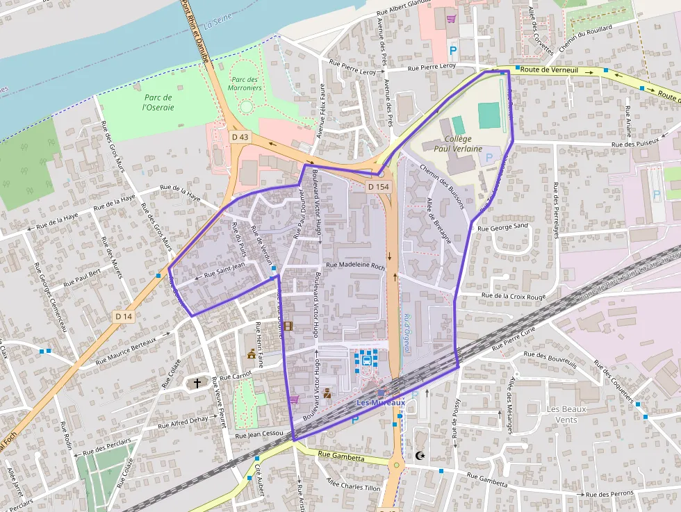 Maison 58 m² trois pièces à vendre à Les Mureaux