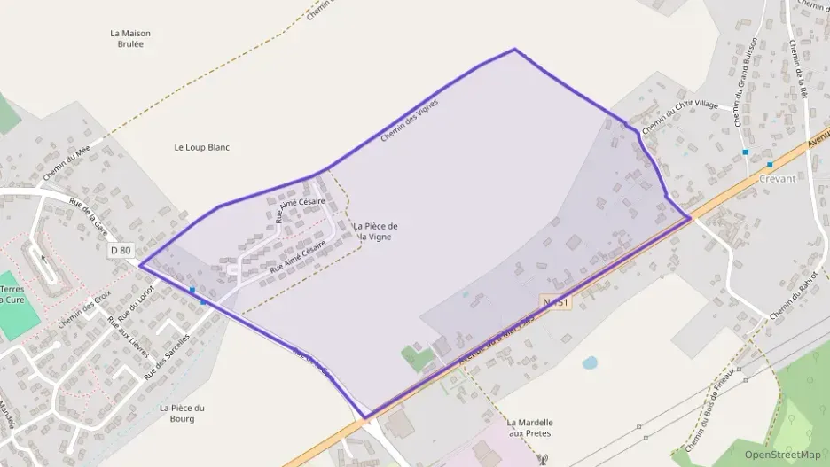 Maison 85 m² quatre pièces à vendre à Montierchaume