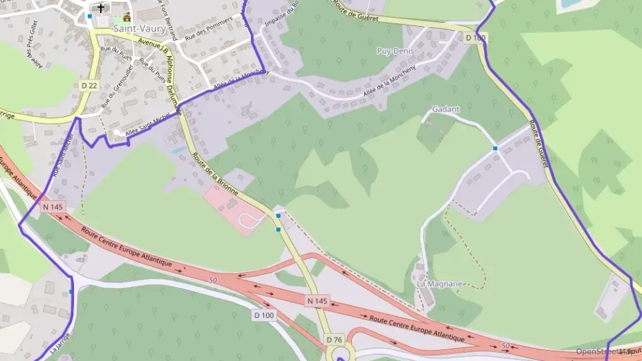 Maison 98 m² quatre pièces à vendre à Saint-Vaury