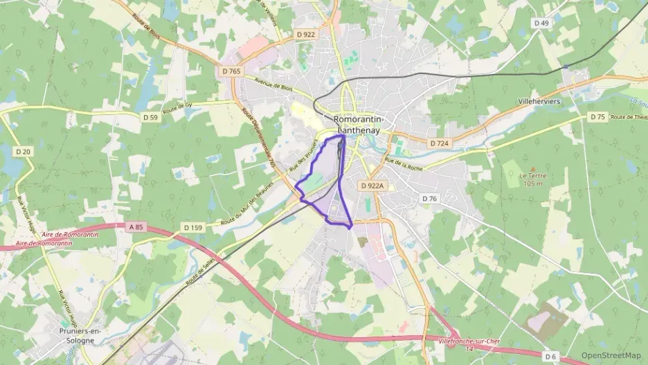 Maison 80 m² quatre pièces à vendre à Romorantin-Lanthenay