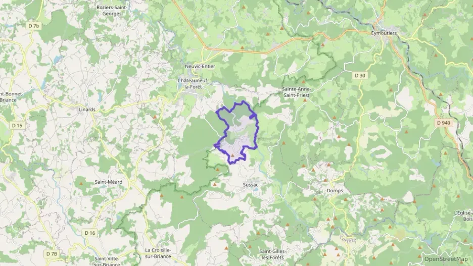 Maison 95 m² quatre pièces à vendre à Châteauneuf-la-Forêt Maison 95 m² quatre pièces à vendre à Châteauneuf-la-Forêt