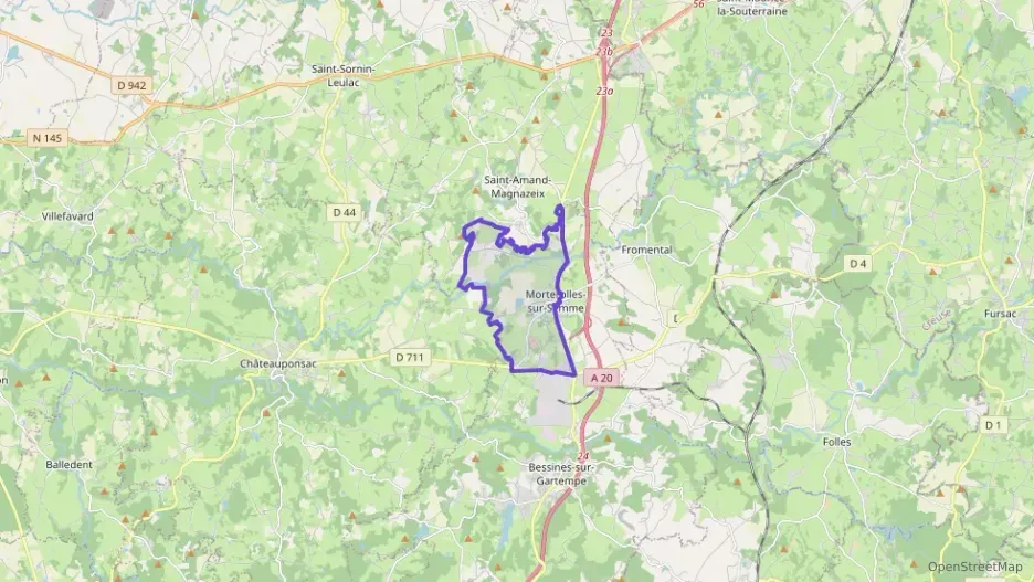 Maison 89 m² quatre pièces à vendre à Bessines-sur-Gartempe