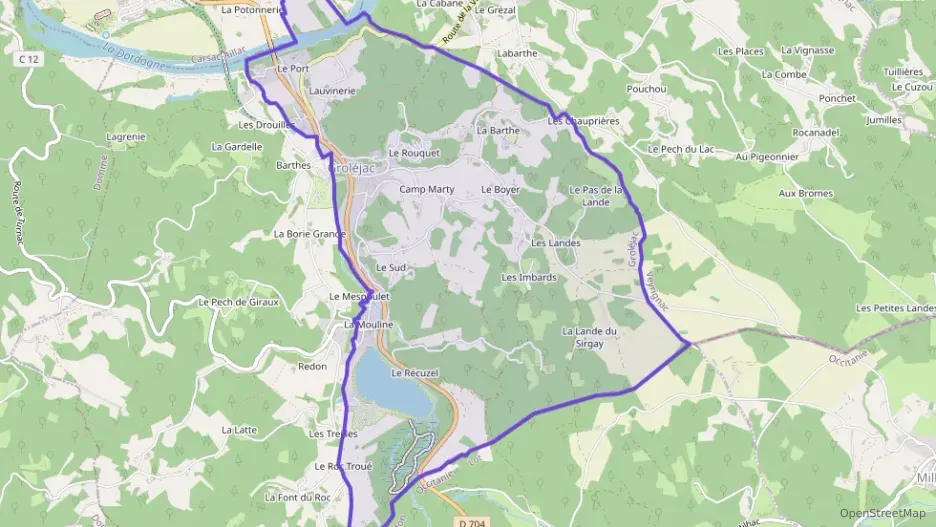 Maison 80 m² trois pièces à vendre à Groléjac