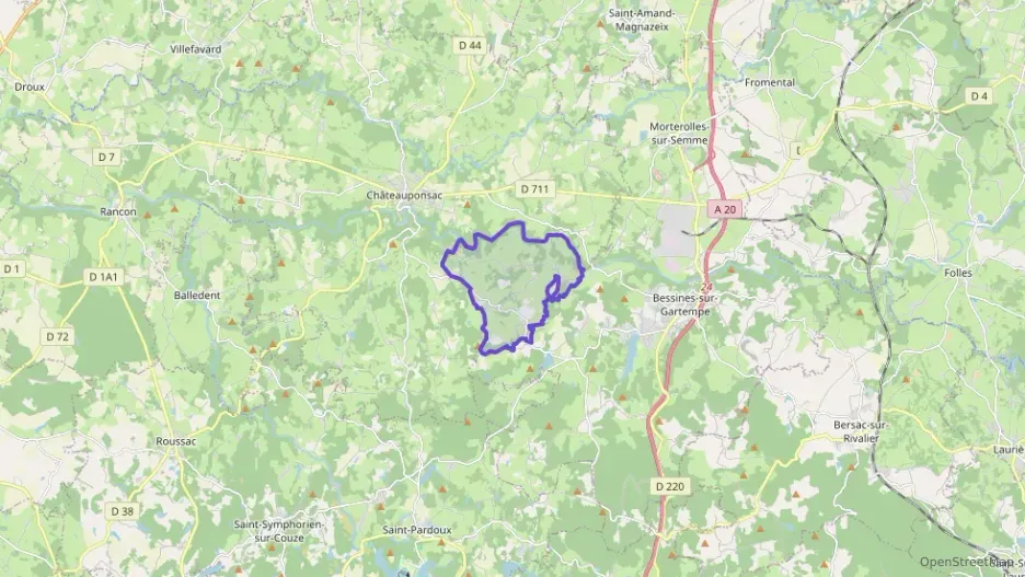 Maison 97 m² quatre pièces à vendre à Châteauponsac