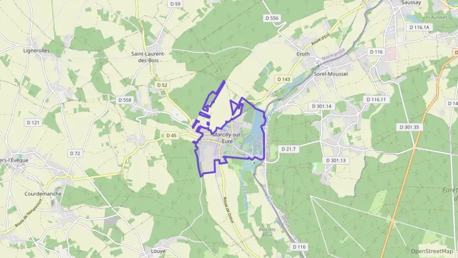 Maison 70 m² trois pièces à vendre à Marcilly-sur-Eure
