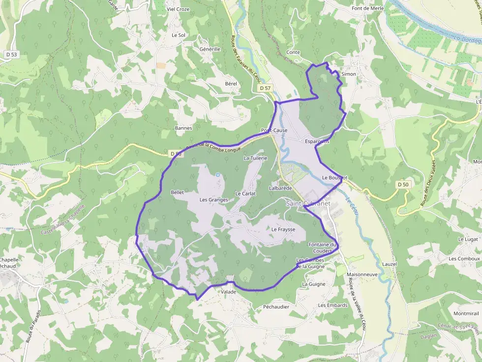 Maison 60 m² trois pièces à vendre à Saint-Cybranet