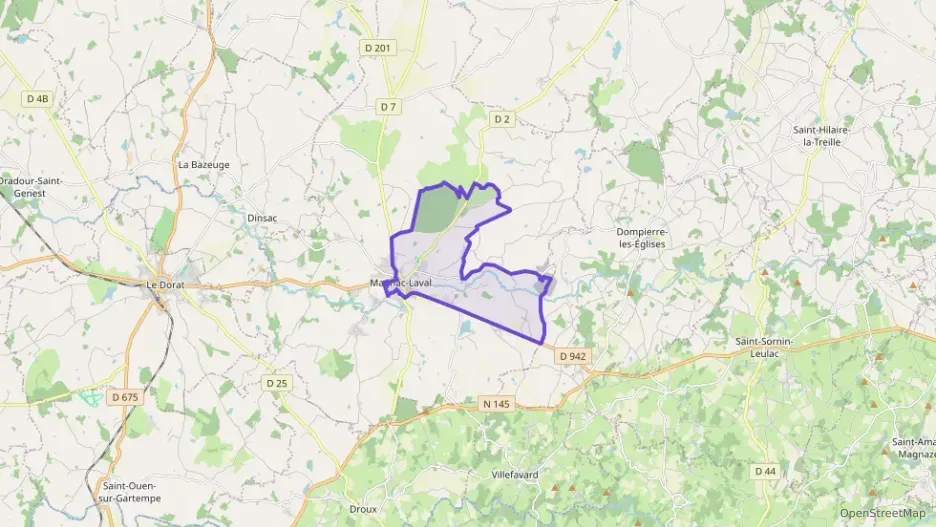 Maison 88 m² quatre pièces à vendre à Magnac-Laval