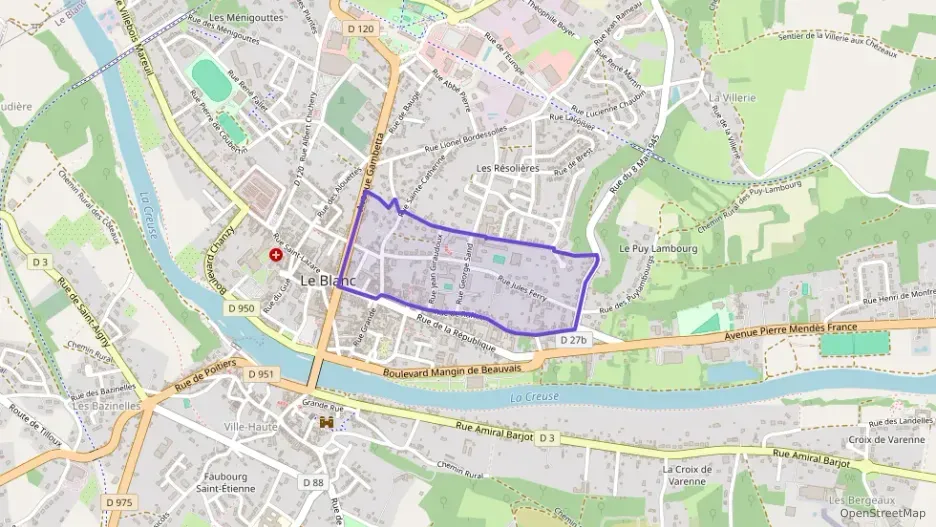 Maison 108 m² quatre pièces à vendre à Le Blanc