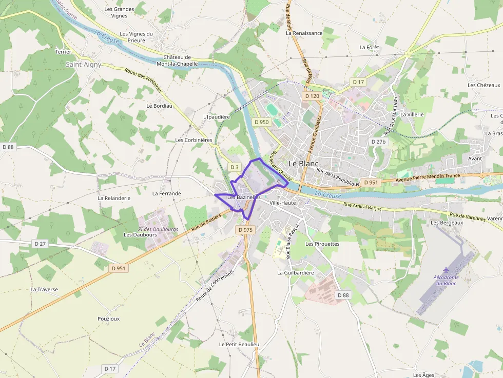 Maison 90 m² quatre pièces à vendre à Le Blanc