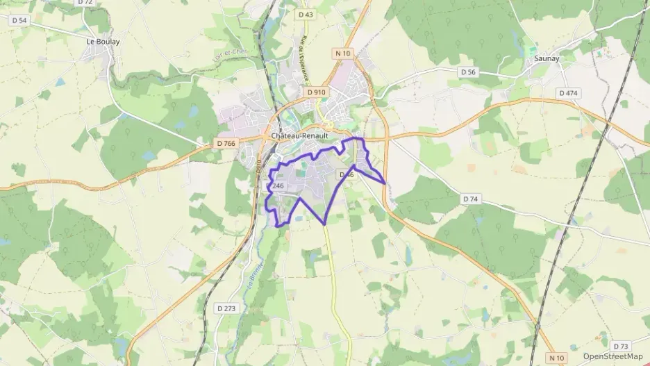 Maison 134 m² cinq pièces à vendre à Auzouer-en-Touraine Maison 134 m² cinq pièces à vendre à Auzouer-en-Touraine